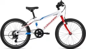 Детский велосипед Forward Rise 20 2.0 2022 (белый/красный) фото