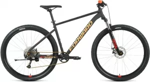 Велосипед Forward Sporting 29 XX 2021 (черный матовый/золотистый) icon