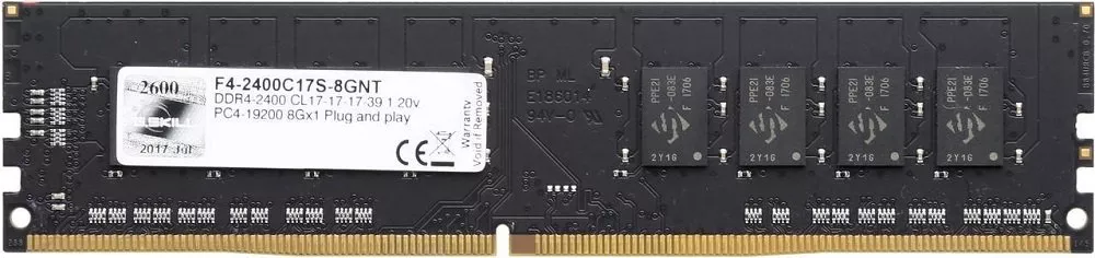 Модуль памяти G.Skill Value F4-2666C19S-8GNT DDR4 PC4-21300 8GB  фото