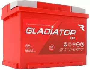 Аккумулятор Gladiator EFB 6СТ-65L(0) (65Ah) фото