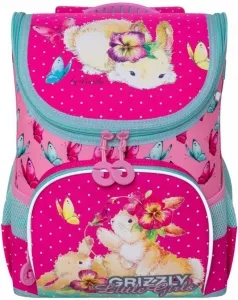 Рюкзак школьный Grizzly RA-981-1 (фуксия/розовый) фото