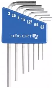 Набор Г-образных шестигранных ключей Hoegert Technik HT1W800 фото