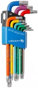 Набор Г-образных ключей TORX Hoegert Technik HT1W817 фото