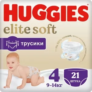 Подгузники-трусики Huggies Elite Soft 4 (21 шт) фото