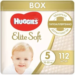 Подгузники HUGGIES Elite Soft 5 (112 шт) фото