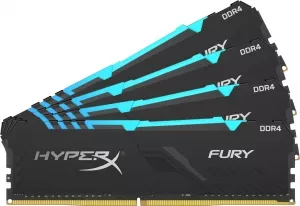 Модуль памяти HyperX Fury RGB 4x16GB DDR4 PC4-25600 HX432C16FB3AK4/64 фото