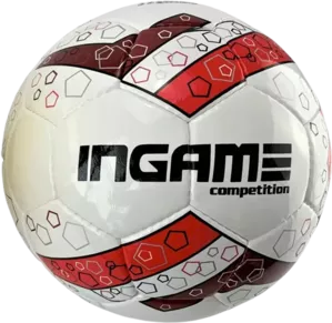 Футбольный мяч Ingame Competition IFB-102 (белый/красный) фото