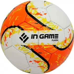 Футбольный мяч Ingame Flash (3 размер, белый/оранжевый) фото
