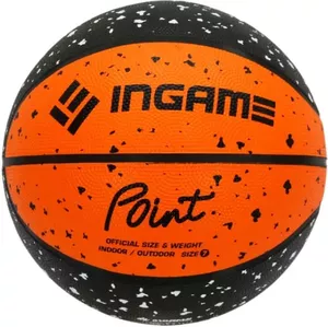 Баскетбольный мяч Ingame Point (7 размер, черный/оранжевый) фото