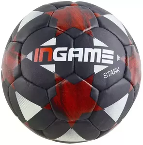 Футбольный мяч Ingame Stark 2020 (5 размер, черный/красный) фото