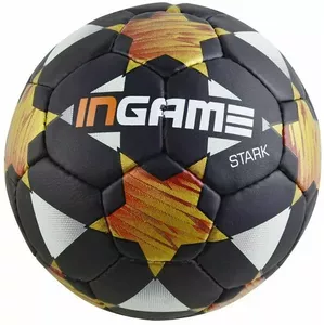Футбольный мяч Ingame Stark 2020 (5 размер, черный/оранжевый) фото