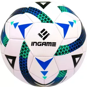 Футбольный мяч Ingame Tornado (5 размер, белый/синий) фото