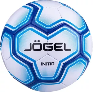 Футбольный мяч Jogel BC20 Intro (5 размер, белый/синий) фото