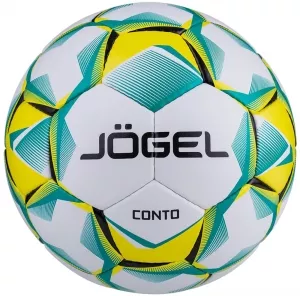 Мяч футбольный Jogel Conto green/yellow фото