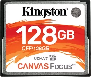 Карта памяти Kingston Canvas Focus CompactFlash 128Gb (CFF/128GB) фото