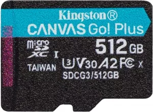 Карта памяти Kingston Canvas Go! Plus microSDXC 512Gb (SDCG3/512GBSP) фото