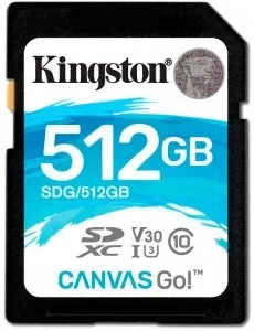 Карта памяти Kingston Canvas Go! SDXC 512Gb (SDG/512GB) фото