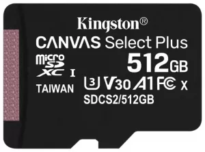 Карта памяти Kingston Canvas Select Plus microSDXC 512Gb (SDCS2/512GBSP) фото