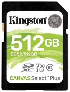 Карта памяти Kingston Canvas Select Plus SDXC 512Gb (SDS2/512GB) фото