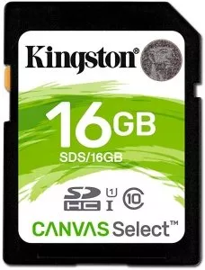 Карта памяти Kingston Canvas Select SDHC 16Gb (SDS/16GB) фото