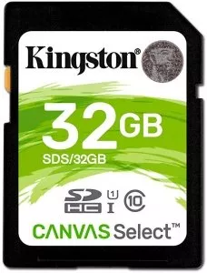 Карта памяти Kingston Canvas Select SDHC 32Gb (SDS/32GB) фото