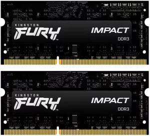 Оперативная память Kingston FURY Impact 2x4GB DDR3 SODIMM PC3-12800 KF316LS9IBK2/8 фото