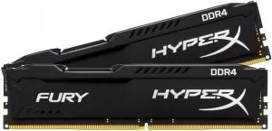 Комплект памяти HyperX Fury Black HX424C15FBK2/16 DDR4 PC-19200 2x8GB фото