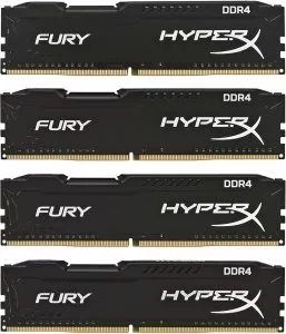 Комплект памяти HyperX Fury Black HX424C15FBK4/32 DDR4 PC4-19200 4x8GB фото