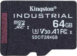Карта памяти Kingston Industrial microSDXC 64Gb (SDCIT2/64GBSP) фото