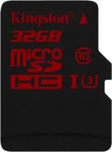 Карта памяти Kingston microSDHC 32Gb Class 10 UHS-I U3 (SDCA3/32GBSP) фото