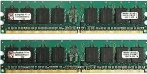 Модуль памяти Kingston ValueRAM KVR667D2D4P5K2/8G DDR2 PC2-5300 2x4Gb фото
