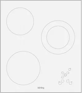 Электрическая варочная панель Korting HK 42031 BW фото
