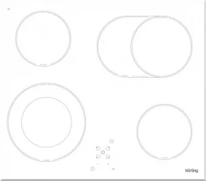 Электрическая варочная панель Korting HK 62051 BW фото
