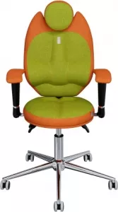 Кресло KULIK SYSTEM TRIO (оранжевый с оливковым) фото