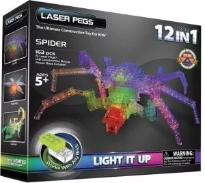 Конструктор Laser Pegs Набор 12 в 1 G1700B Паук фото