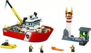Конструктор Lego City 60109 Пожарный катер фото