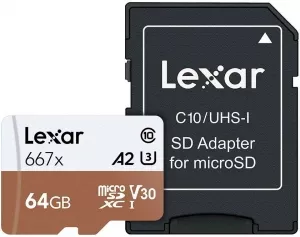 Карта памяти Lexar microSDXC 64Gb (LSDMI64GB667A) фото