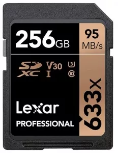 Карта памяти Lexar Professional 633x SDXC 256GB (LSD256CB633) фото