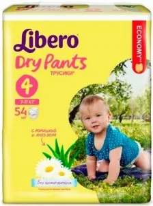 Трусики Libero Dry Pants Maxi 4 (7-11 кг) 54 шт фото