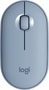 Компьютерная мышь Logitech M350 Pebble (голубой) фото