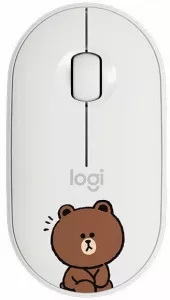 Компьютерная мышь Logitech M350 Pebble Line Friends Cony (белый) фото
