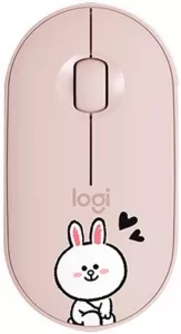 Компьютерная мышь Logitech M350 Pebble Line Friends Cony (розовый) фото