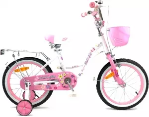 Велосипед детский Magnum Butterfly 18 (белый/розовый, 2019) фото