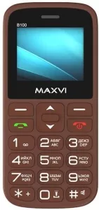 Мобильный телефон Maxvi B100 (коричневый) icon