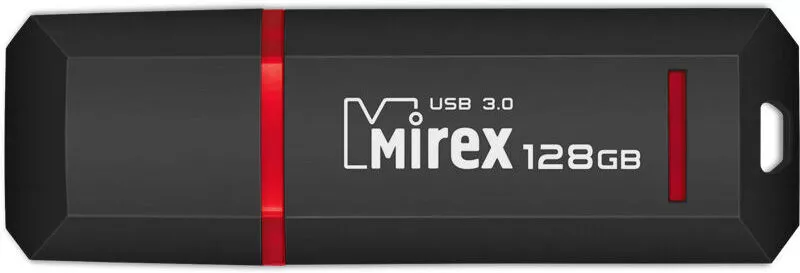 USB Flash Mirex Knight Black 3.0 128GB (13600-FM3BK128) фото