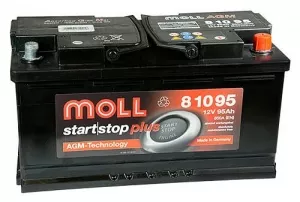 Аккумулятор Moll start/stop plus AGM 81095 (95Ah) фото