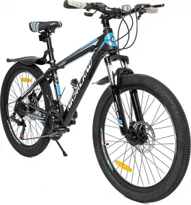 Велосипед Nasaland 4023M 24 р.15 2021 (черный/синий) фото