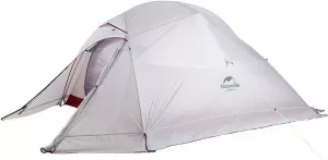 Треккинговая палатка Naturehike Cloud UP Ultralight 3 NH18T030-T (20D, снежная юбка, серый) фото