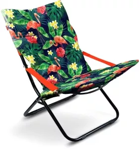 Кресло Ника HHK4P (принт с фламинго) фото