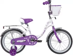 Велосипед детский Novatrack Butterfly 14 (2020) 147BUTTERFLY.WVL20 white/purple фото